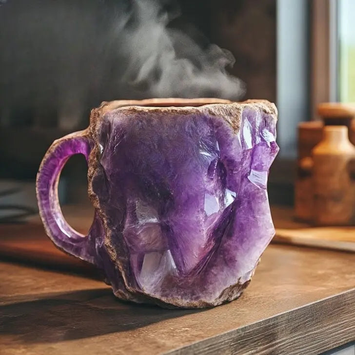 Krystalem Infuzované Kávové Hrníčky s Minerály